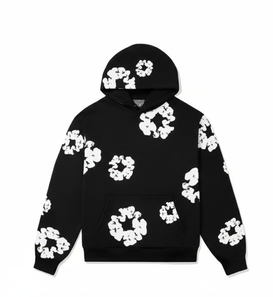 Sudadera hombre con estampado de flores