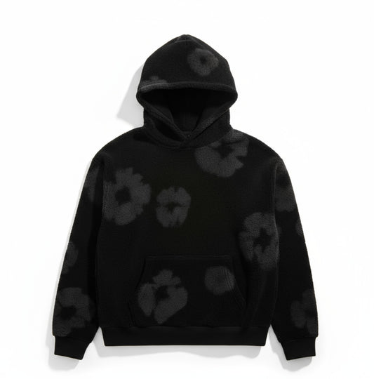 Sudadera hombre con estampado de flores